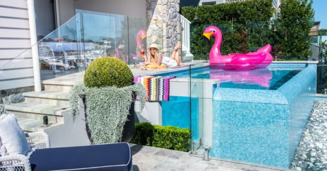 consistent paving from alfresco area to pool surround