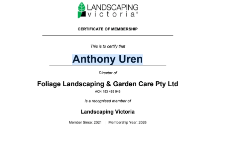 Builder Registration Certificate